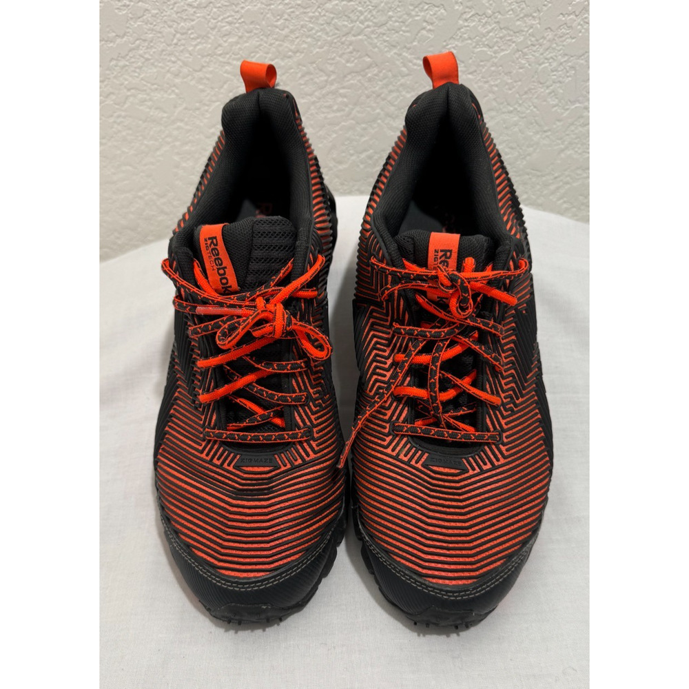 Reebok Men's ZigMaze Running Walking Hiking Athletic Shoes Sz 9.5 Orange Black